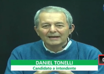 El actual intendente durante el debate