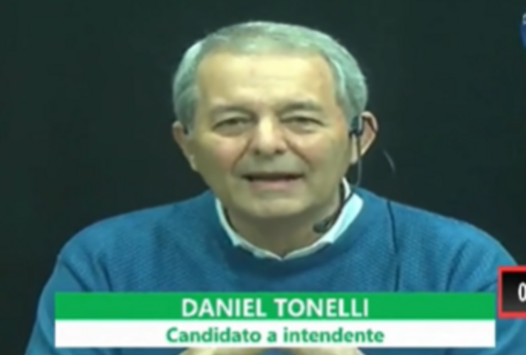 El actual intendente durante el debate