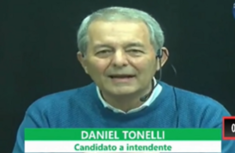 El actual intendente durante el debate