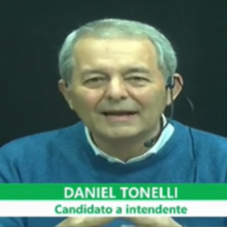 El actual intendente durante el debate