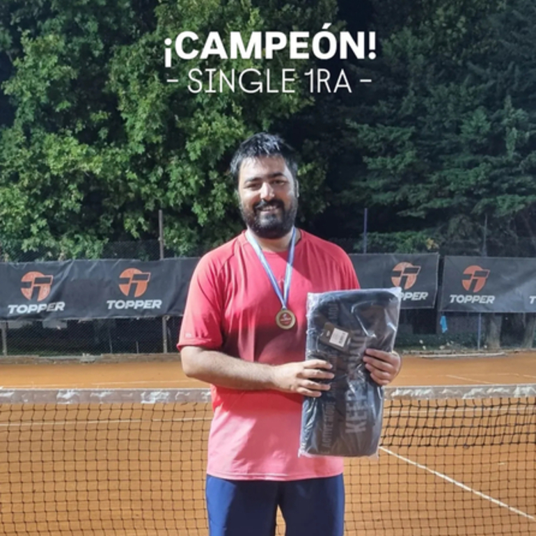 Imagen de Tenis ASAC: Lautaro Aranda Campe&oacute;n del Torneo Pre Interclubes en Singles 1era Caballeros