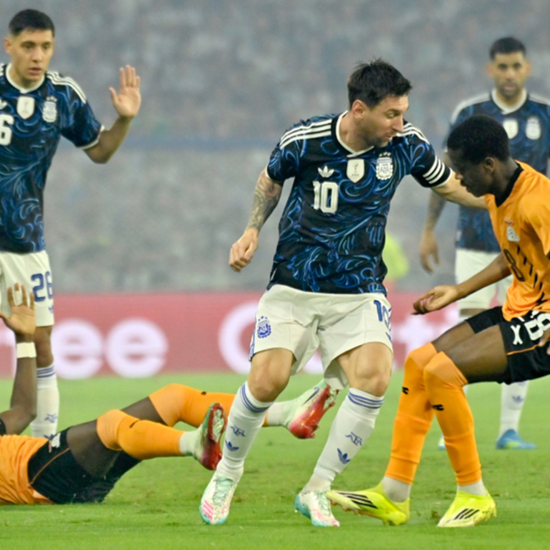 Imagen de Argentina gole&oacute; 5-0 a Zambia en el &uacute;ltimo amistoso previo al Mundial 2026
