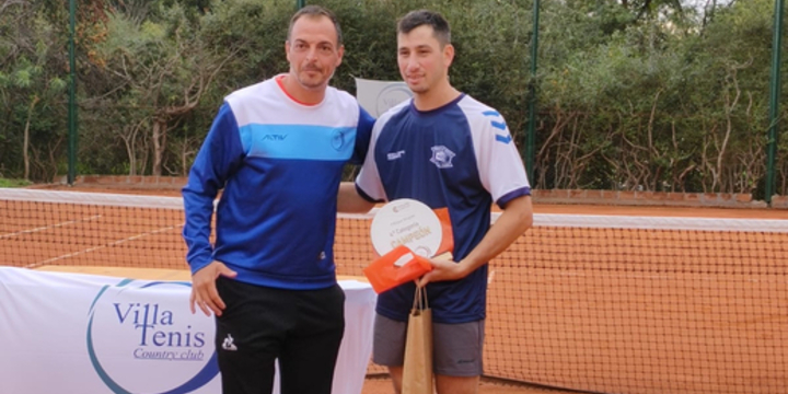 Imagen de Nicol&aacute;s Santoro de A.S.A.C., se coron&oacute; Campe&oacute;n de Tenis en el Circuito Constituci&oacute;n