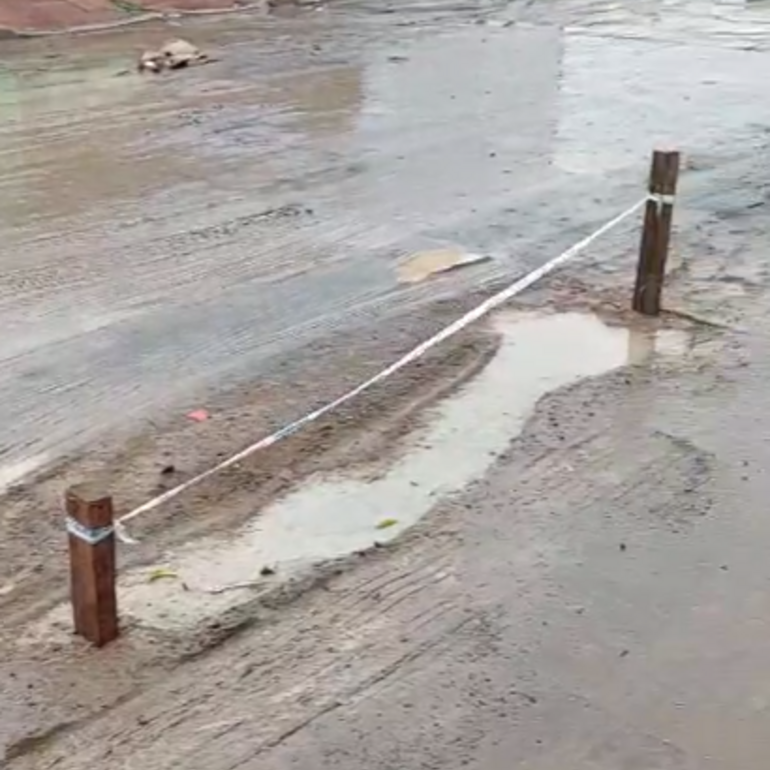 Imagen de "Abandono escandaloso": Vecinos de calle Alejandro G&oacute;mez reclaman por el estado intransitable del pavimento