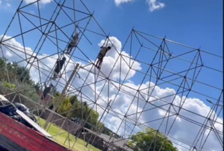 Imagen de Comenzaron con los preparativos para el Festival 128 aniversario de General Lagos