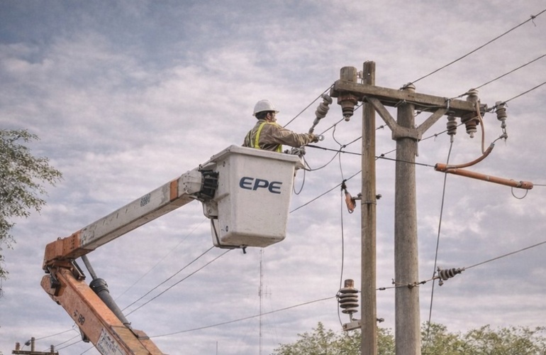 Imagen de La EPE realiza mantenimiento en media tensi&oacute;n en General Lagos