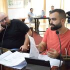 Polinesi y Salinas durante la sesi&oacute;n de este martes.