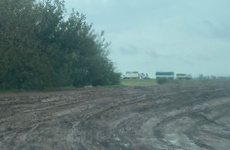 Foto tomada esta tarde y que muestra el estado del camino.