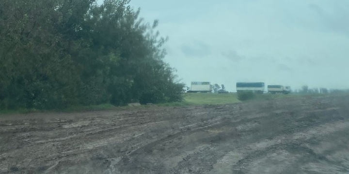 Foto tomada esta tarde y que muestra el estado del camino.