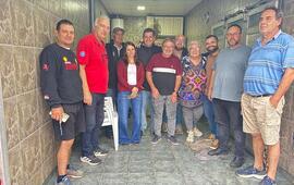 El encuentro tuvo lugar ayer en el barrio.