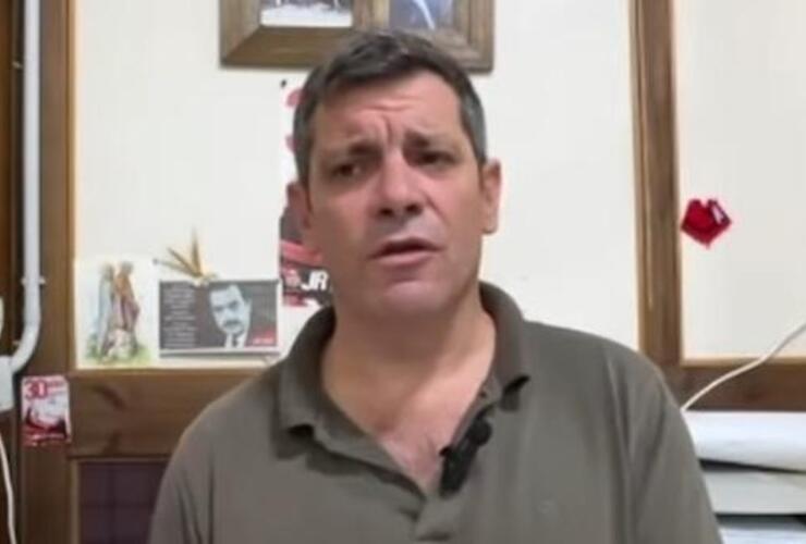 Imagen de De Lorenzi sobre la obra frenada de las piletas decantadoras: "Asumo esta situaci&oacute;n"