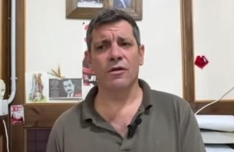 Imagen de De Lorenzi sobre la obra frenada de las piletas decantadoras: "Asumo esta situaci&oacute;n"