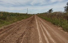 Imagen de Albarellos: Caminos Rurales: Paponi reconoci&oacute; "falencias" pero siguen trabajando a pesar del mal clima