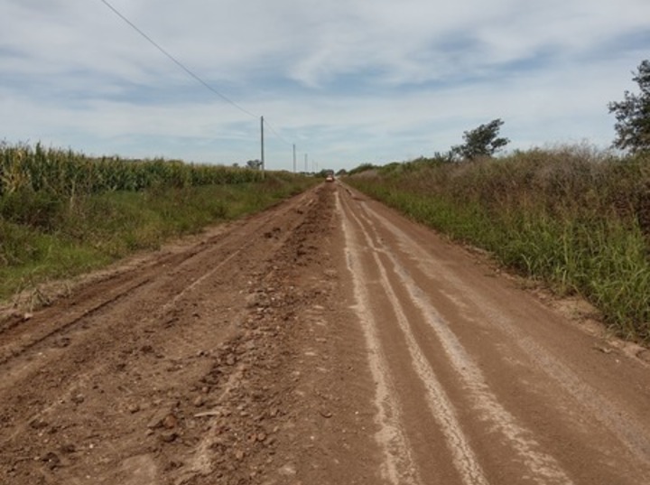 Imagen de Albarellos: Caminos Rurales: Paponi reconoci&oacute; "falencias" pero siguen trabajando a pesar del mal clima