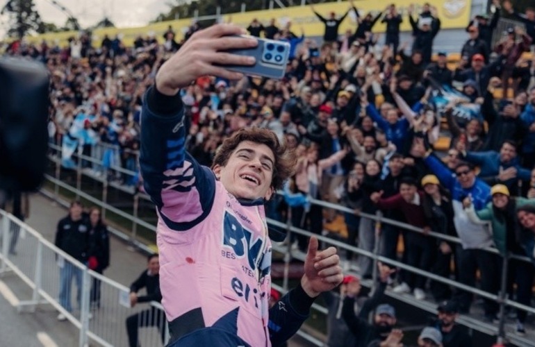 Colapinto fue parte de una exhibici&oacute;n organizada en el barrio de Palermo.