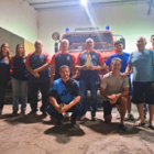 Imagen de Fe y Patria sobre ruedas: Peregrinos en bicicleta visitaron el Cuartel de Bomberos de Arroyo Seco