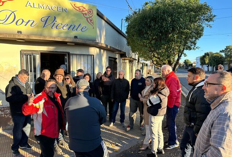 Se juntaron en Ruta 21 y 9 de Julio