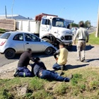 Imagen de Choque entre un cami&oacute;n municipal y un auto en Ruta 21