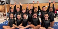 Imagen de Gimnastas de Uni&oacute;n, se destacaron con buenas actuaciones en el 1er torneo nivel E en Rosario