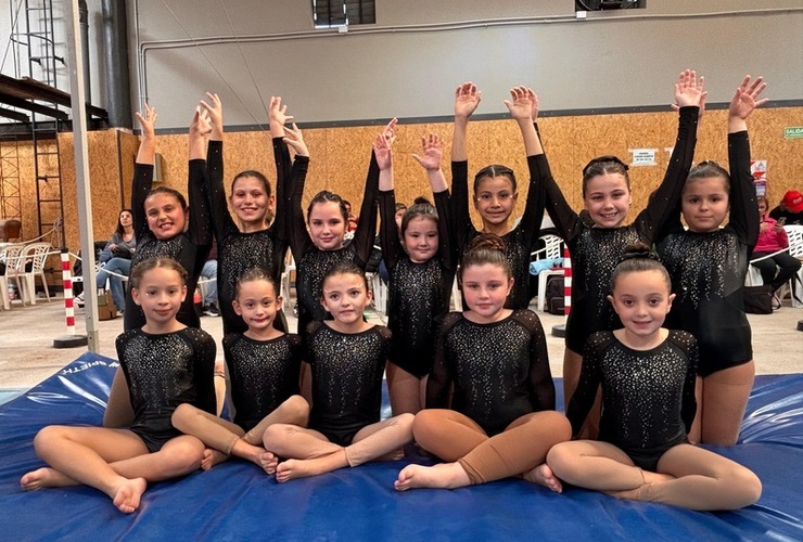 Imagen de Gimnastas de Uni&oacute;n, se destacaron con buenas actuaciones en el 1er torneo nivel E en Rosario