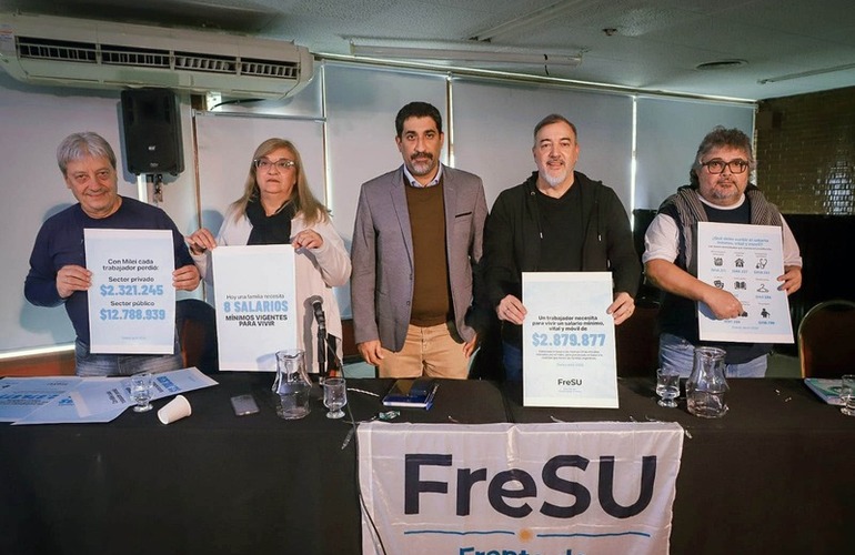 Imagen de El FreSU reclama un salario m&iacute;nimo vital y m&oacute;vil de $2.879.877