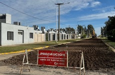 Imagen de Obras en General Lagos: Pavimentaci&oacute;n en calle Islas Malvinas