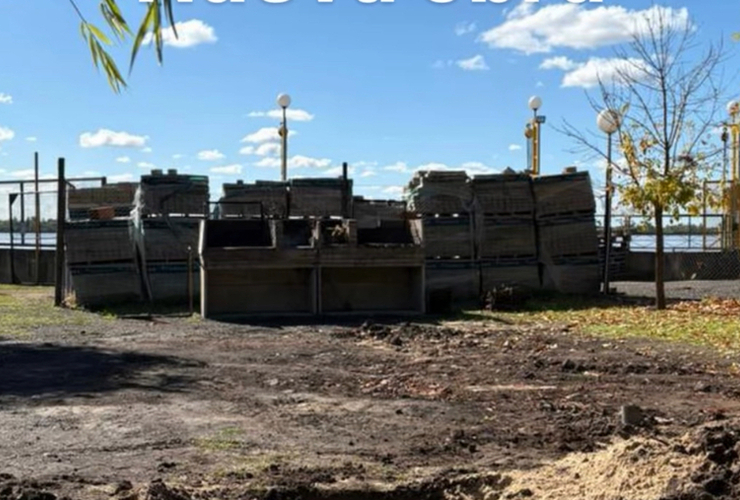 Imagen de Se inici&oacute; con la obra de reconstrucci&oacute;n de los parrilleros exteriores del Rowing Club