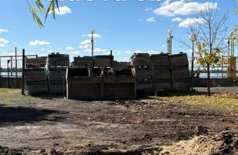 Imagen de Se inici&oacute; con la obra de reconstrucci&oacute;n de los parrilleros exteriores del Rowing Club