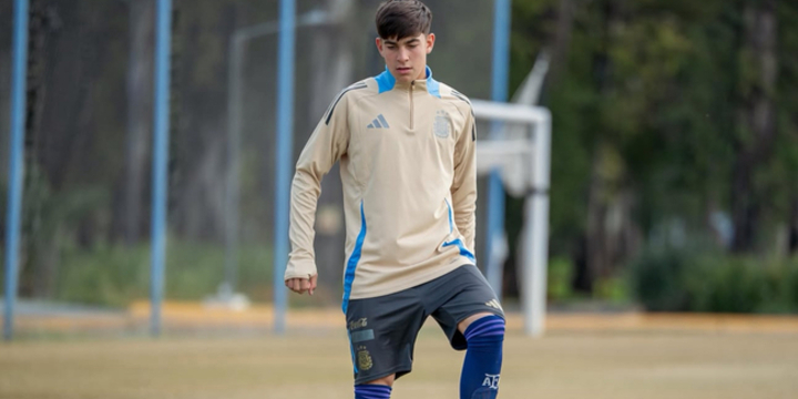 Imagen de Ezequiel Garfagnoli de Fighiera y jugador de Central, convocado para entrenar con la Selecci&oacute;n Argentina Sub-15