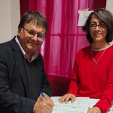 Imagen de Albarellos rubric&oacute; convenio destinado a programas contra la violencia de g&eacute;nero