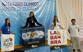 Imagen de Paloma Pollacchi, fue 3&ordm; puesto nacional en Pecho en el Campeonato de Cadetes en Santiago del Estero
