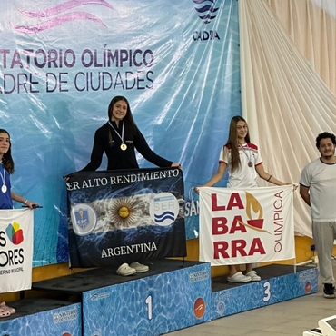 Imagen de Paloma Pollacchi, fue 3&ordm; puesto nacional en Pecho en el Campeonato de Cadetes en Santiago del Estero