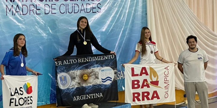 Imagen de Paloma Pollacchi, fue 3&ordm; puesto nacional en Pecho en el Campeonato de Cadetes en Santiago del Estero