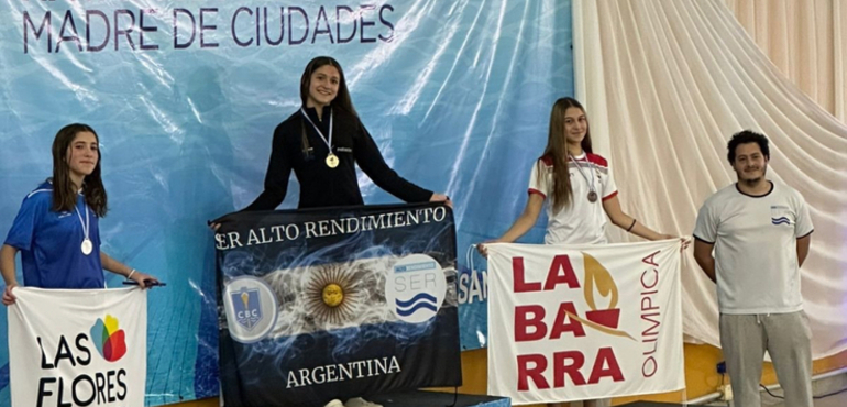 Imagen de Paloma Pollacchi, fue 3&ordm; puesto nacional en Pecho en el Campeonato de Cadetes en Santiago del Estero