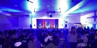 Los alumnos subieron al escenario del Centro de Jubilados y Pensionados de AS