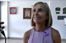 Susana durante su &uacute;ltimo d&iacute;a de clases antes de pasar a la jubilaci&oacute;n. Foto: Archivo