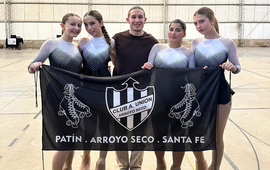 Imagen de Buenos desempe&ntilde;os de patinadoras de Uni&oacute;n en el 3&ordm; torneo cat. B en San Lorenzo