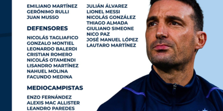 Imagen de Scaloni dio la lista de jugadores convocados de la Selecci&oacute;n Argentina para el Mundial 2026