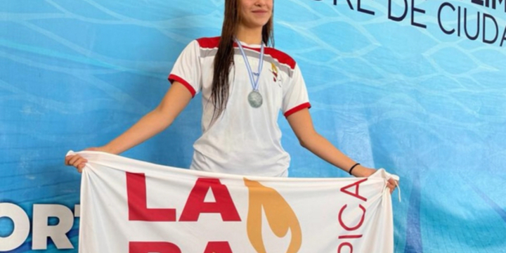 Imagen de Paloma Pollacchi, la nadadora arroyense que con la Selecci&oacute;n Argentina competir&aacute; en el Panamericano en Colombia