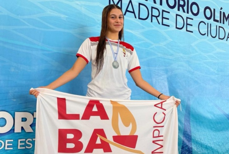 Imagen de Paloma Pollacchi, la nadadora arroyense que con la Selecci&oacute;n Argentina competir&aacute; en el Panamericano en Colombia