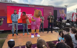 Imagen de Juegos Suramericanos: el tour interactivo fue en el Paseo Juan Ascierto con presencia de deportistas ol&iacute;mpicos locales