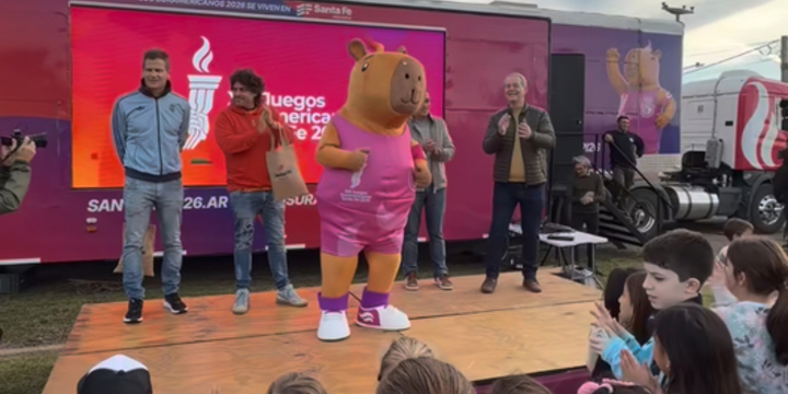 Imagen de Juegos Suramericanos: el tour interactivo fue en el Paseo Juan Ascierto con presencia de deportistas ol&iacute;mpicos locales