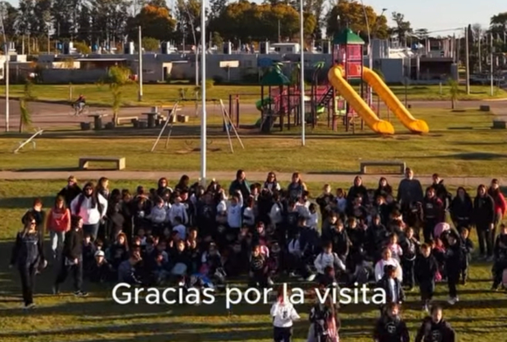 Imagen de 150 chicos de la Escuela Sagrado Coraz&oacute;n de V.G.G. recorrieron diferentes espacios de General Lagos