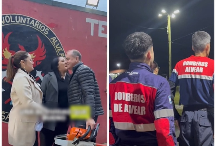 Imagen de Alvear homenaje&oacute; a los bomberos en su d&iacute;a