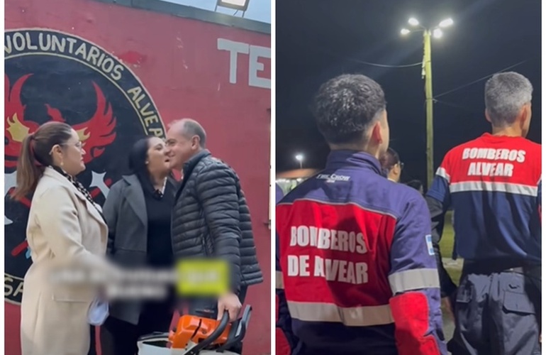 Imagen de Alvear homenaje&oacute; a los bomberos en su d&iacute;a