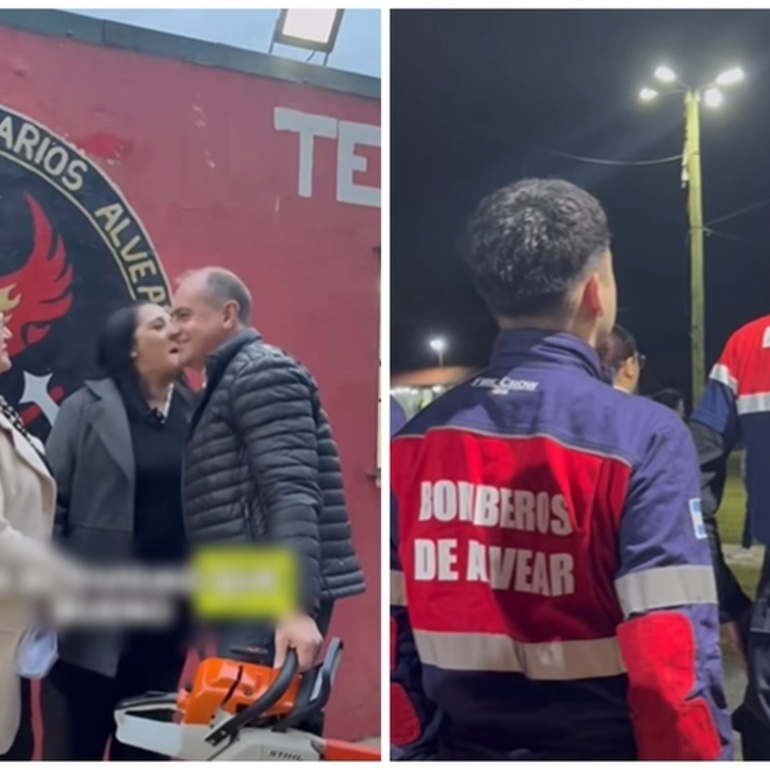 Imagen de Alvear homenaje&oacute; a los bomberos en su d&iacute;a