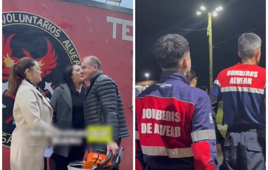Imagen de Alvear homenaje&oacute; a los bomberos en su d&iacute;a