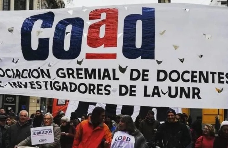Imagen de Coad: docentes de la UNR anunciaron un paro de una semana para mediados de junio