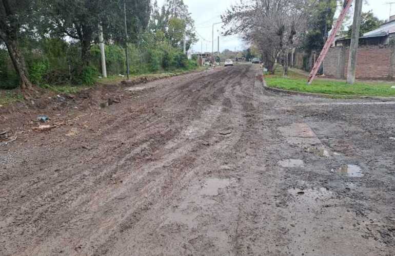 Intransitable. La imagen habla por s&iacute; misma, los vecinos no pueden salir de sus casas.