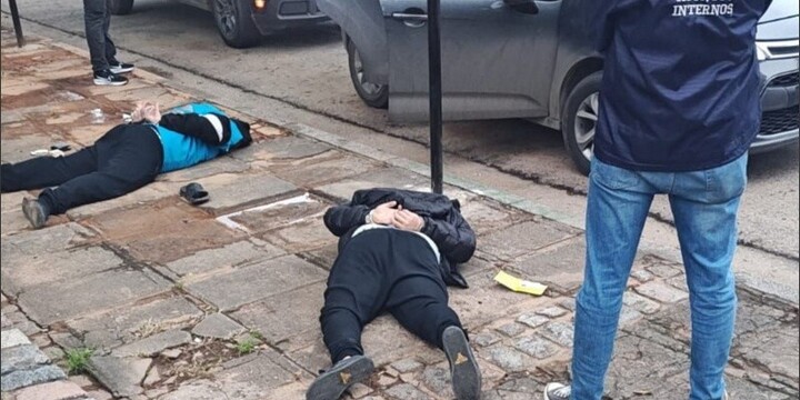 El arresto en la costanera rosarina del martes por la tarde. El arresto en la costanera rosarina del martes por la tarde.